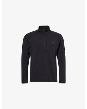 Salomon Essential Zip-Pocket Stretch-Woven Sweatshirt - Blue