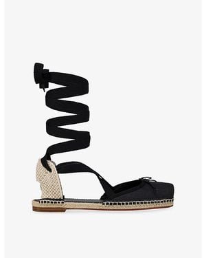 Christian Louboutin Cassiadrilla Flat Espadrilles - Black