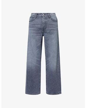 NAHMIAS Wash Baggy Wide-Leg Denim Jeans - Blue