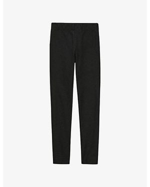 JOSEPH Slim-Fit Stretch-Woven Leggings - Black