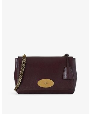 Mulberry Lily Medium Leather Shoulder Bag - Purple