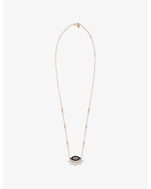 Kismet by Milka 10Th Eye Eternal Vision 0.22Ct Diamond Pendant Necklace - White