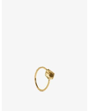 Monica Vinader Fragments Bold 18Ct-Plated Vermeil Sterling- Stacking Ring - Metallic
