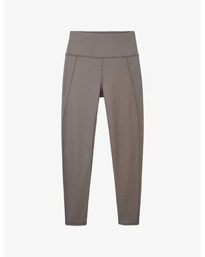 The White Company Everyday High-Waisted Leggings - Grey