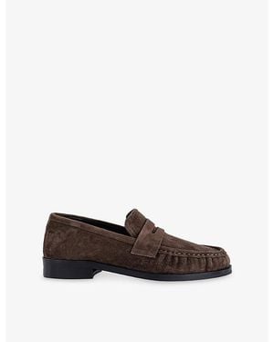 Tony Bianco Libby Suede Loafers - Brown