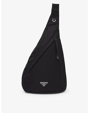 Prada Re-Nylon Nylon And Leather Backpack - Black