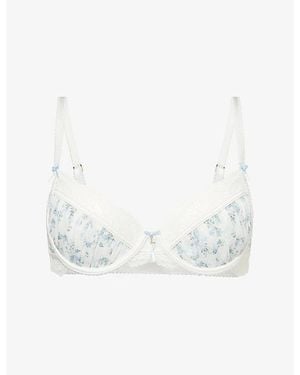 Lounge Underwear Delilah Balcony Lace Bra - White