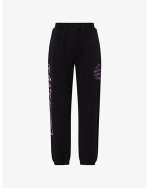ANTI SOCIAL SOCIAL CLUB Airbrushed Cotton-Jersey Jogging Bottoms - Black
