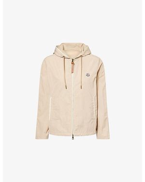 Moncler Sarracenia Hooded Tech-Woven Jacket - Natural