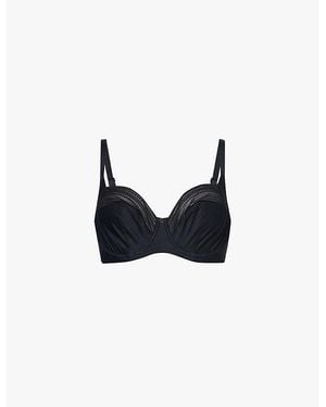 Panache Serene Full-Cup Underwired Lace Bra - Black