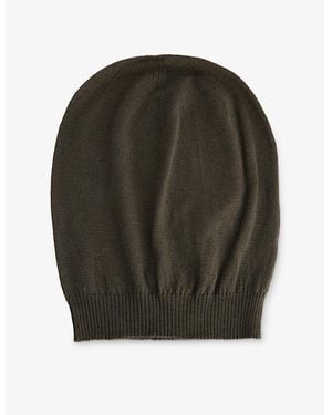 Rick Owens Hollywood Medium Cashmere Beanie Hat - Green