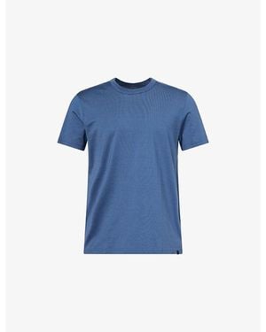 Derek Rose Barny Short-Sleeve Cotton T-Shirt - Blue