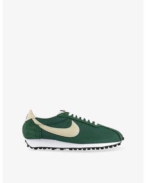 Nike Ld 1000 Suede And Mesh Low-Top Trainers - Green