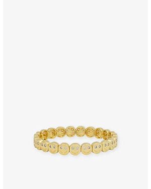 Lisa Gozlan The Gemstone The Happy Face 18Ct Plated Brass And Gemstone Bracelet - Yellow