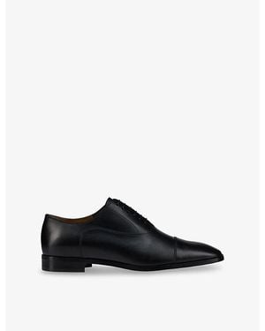 Christian Louboutin Greggory Leather Oxford Shoes - Black