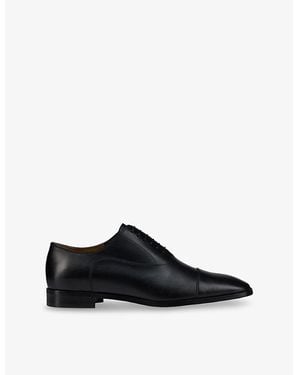 Christian Louboutin Greggory Leather Oxford Shoes - Black