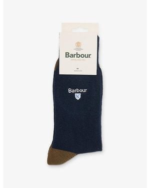 Barbour Cascade Cotton Blend Socks - Blue