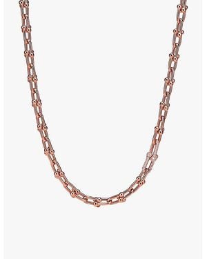 Tiffany & Co. Tiffany Hardwear Medium Link 18Ct Rose- And 1.39Ct Diamond Necklace - Metallic