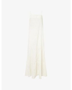 Samsøe & Samsøe Sasiza Sleeveless Woven Maxi Dress - White