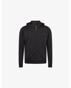 Vuori Ponto Full-Zip Stretch-Woven Hoodie - Black
