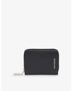 Whistles Koa Branded Leather Purse - Black