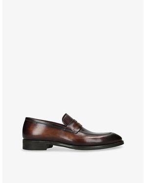 Magnanni Madison Leather Loafers - Brown