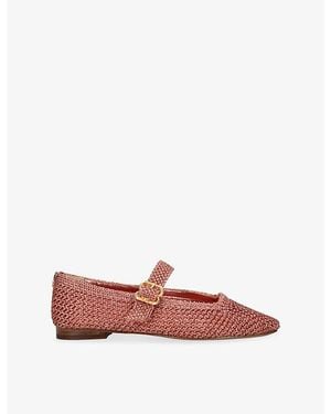 Sam Edelman Michaela Knitted Ballet Flats - Red