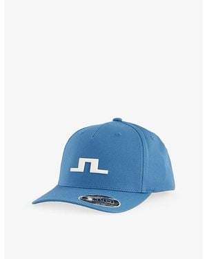 J.Lindeberg Heath Logo-Embroidered Cotton Cap - Blue