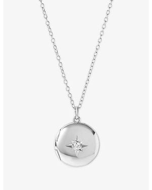 Astley Clarke Biography Midi Sterling- Locket Necklace - White