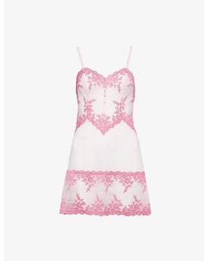 Wacoal Embrace Lace Stretch-Lace Chemise - Pink