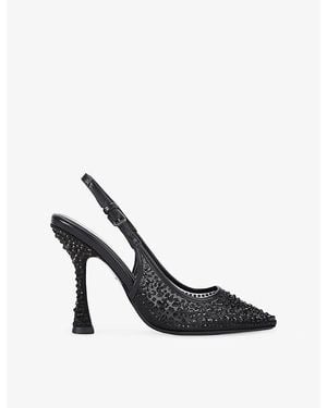 KG by Kurt Geiger Aria Gem Woven Heeled Courts - Black