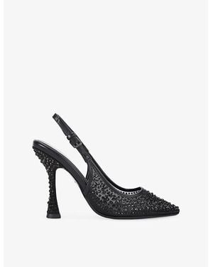 KG by Kurt Geiger Aria Gem Woven Heeled Courts - Black