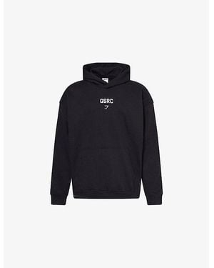 GYMSHARK Gsrc Oversized-Fit Cotton-Jersey Hoody - Blue