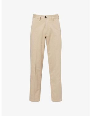 Drake's Regular-Fit Straight-Leg Cotton Chino Trousers - Natural