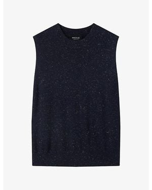 Whistles Annie Sparkle Woven Tank Top - Blue