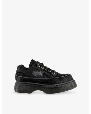 Dr. Martens Buzz 5 Eye Leather Shoes - Black