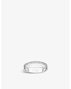 Thomas Sabo Open Sterling- And Zirconia Ring - White
