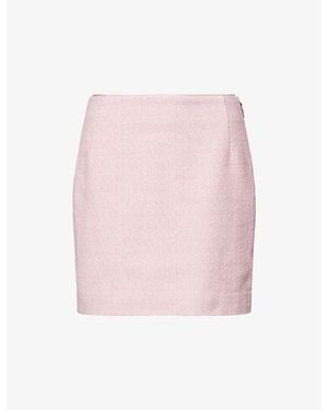 ROTATE BIRGER CHRISTENSEN Ro Boucle Mini Skirt - Pink