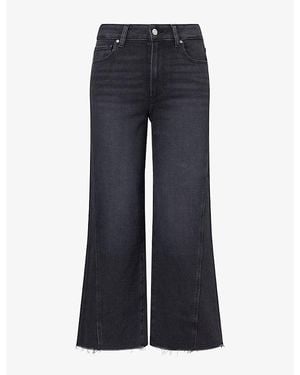 PAIGE Anessa Raw-Edge Denim Jeans - Blue