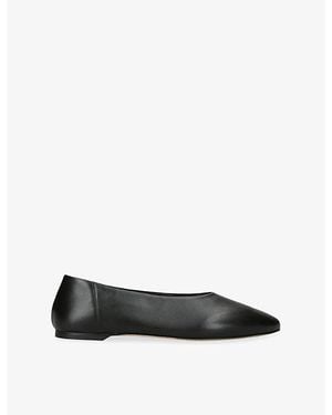 TOTEME Slip Leather Ballet Flats - Black
