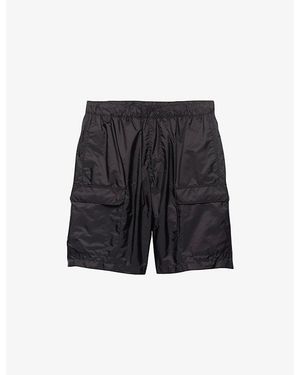 Prada Re Nylon Patch-Pocket Swim Shorts - Black