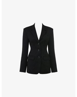House Of Cb Luella Tailored Stretch-Woven Blazer - Black