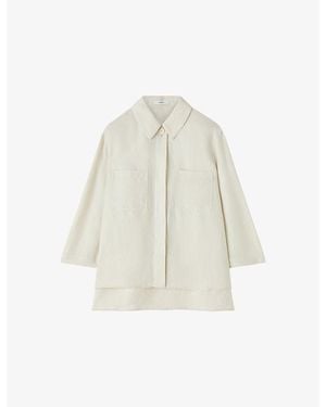 JOSEPH Simi Relaxed-Fit Woven Shirt - White