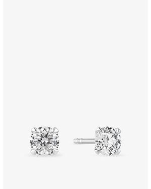 Sif Jakobs Venice Solitaire 14Ct And 0.22Ct Lab Grown Diamond Earrings - White
