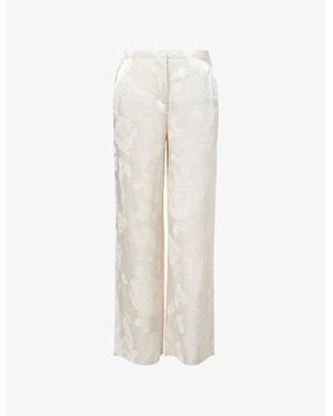 Holzweiler Luka Jacquard Straight-Leg Woven Pants - White