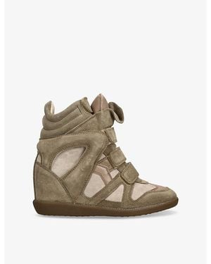 Isabel Marant Bekett Leather Trainers - Brown