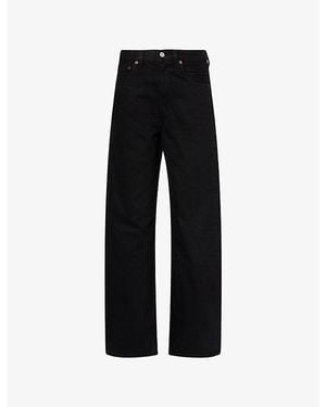 Agolde Low Curve Wide-Leg Denim Jeans - Black