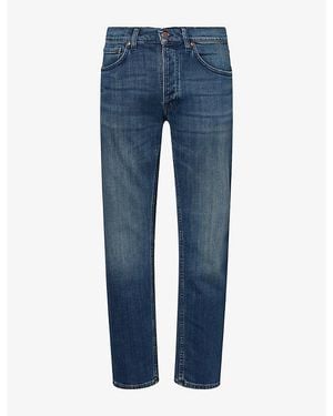 Nudie Jeans Solid Ollie Straight-Leg Denim Jeans - Blue