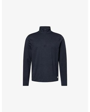 Vuori Ponto Half-Zip Stretch-Jersey Sweatshirt - Blue