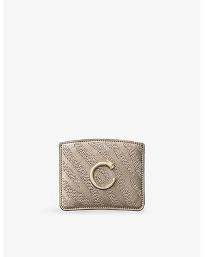 Cartier Panthère C De Leather Card Holder - Natural